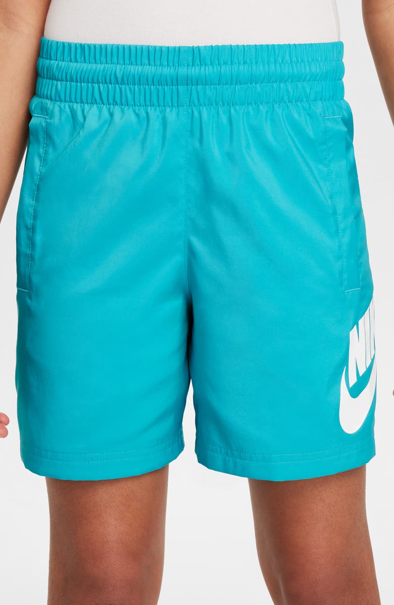 Nike Kids' Club Shorts, Alternate, color, Dusty Cactus/ White
