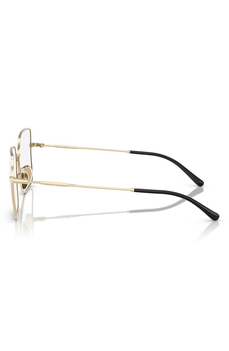 VOGUE 54mm Square Optical Glasses, Alternate, color, Pale Gold