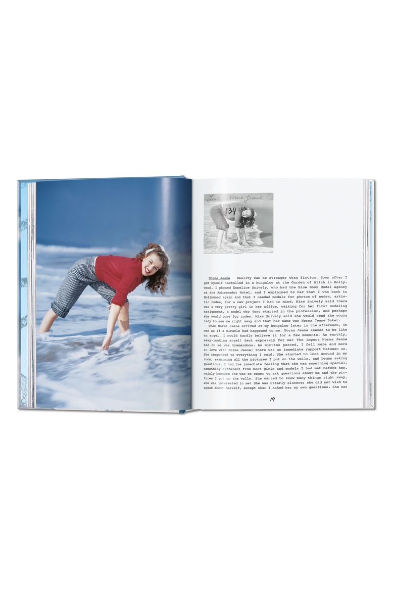 André de Dienes Marilyn Monroe 45th ed Book, Alternate, color, Blue
