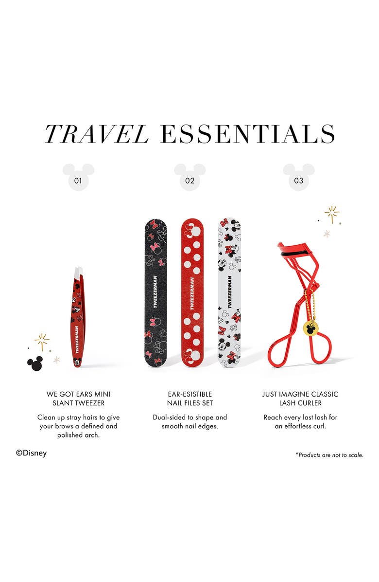 TWEEZERMAN Disney Mickey Mouse and Minnie Mouse We Got Ears Mini Slant Tweezer, Alternate, color, We Got Ears