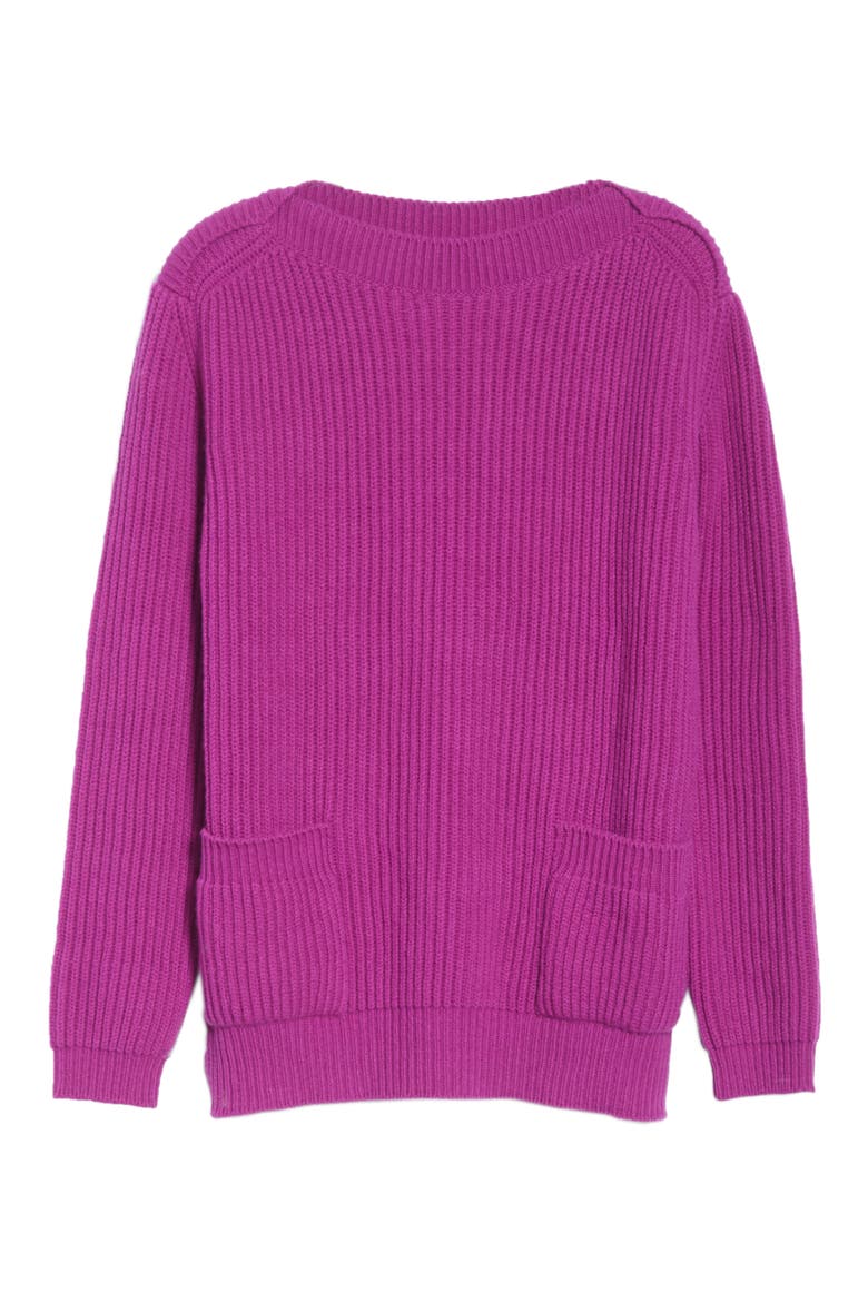 Wool & Cashmere Sweater, Alternate, color, MAGENTA