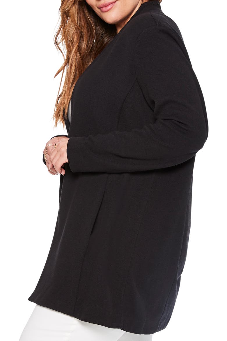 Grace Open Front Knit Jacket, Alternate, color, BLACK ONYX