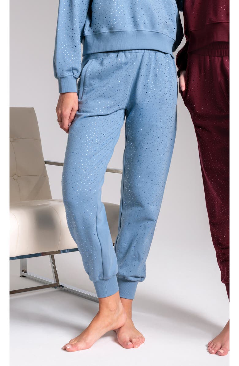 Generation Love Ruel Compact Crystal Sweatpants, Alternate, color, Blue