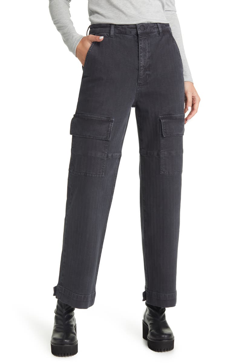 AG Knoxx High Waist Cargo Straight Leg Jeans, Main, color,