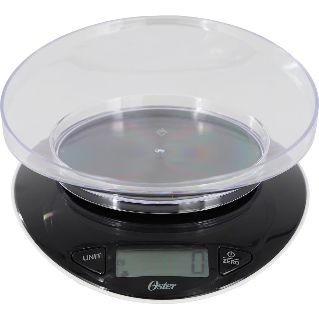 Oster Lydell 2 Piece Digital Kitchen Scale With Bowl In Black