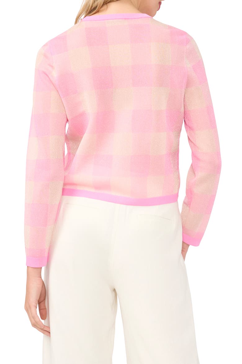 Gracie Plaid Cardigan, Alternate, color, FULL BLOOMING PINK