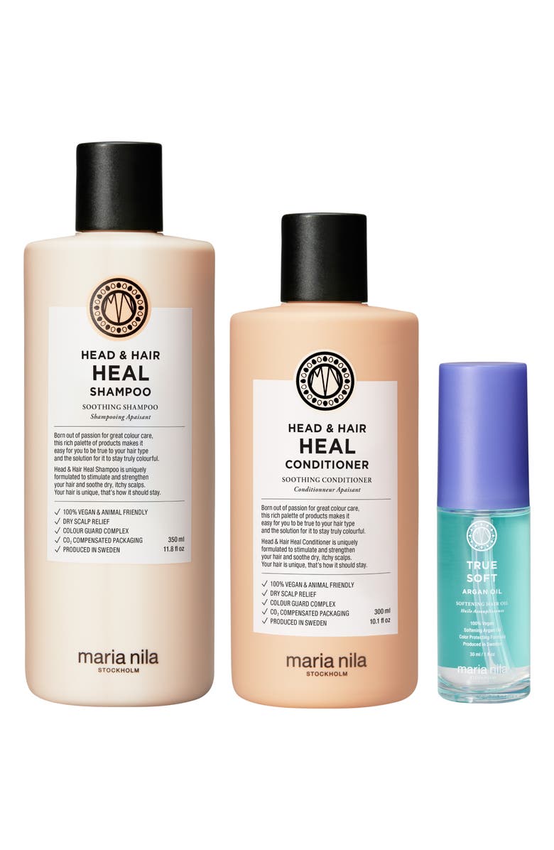 Maria Nila Head & Hair Heal Beauty Bag Set (Limited Edition) $87 Value, Main, color,