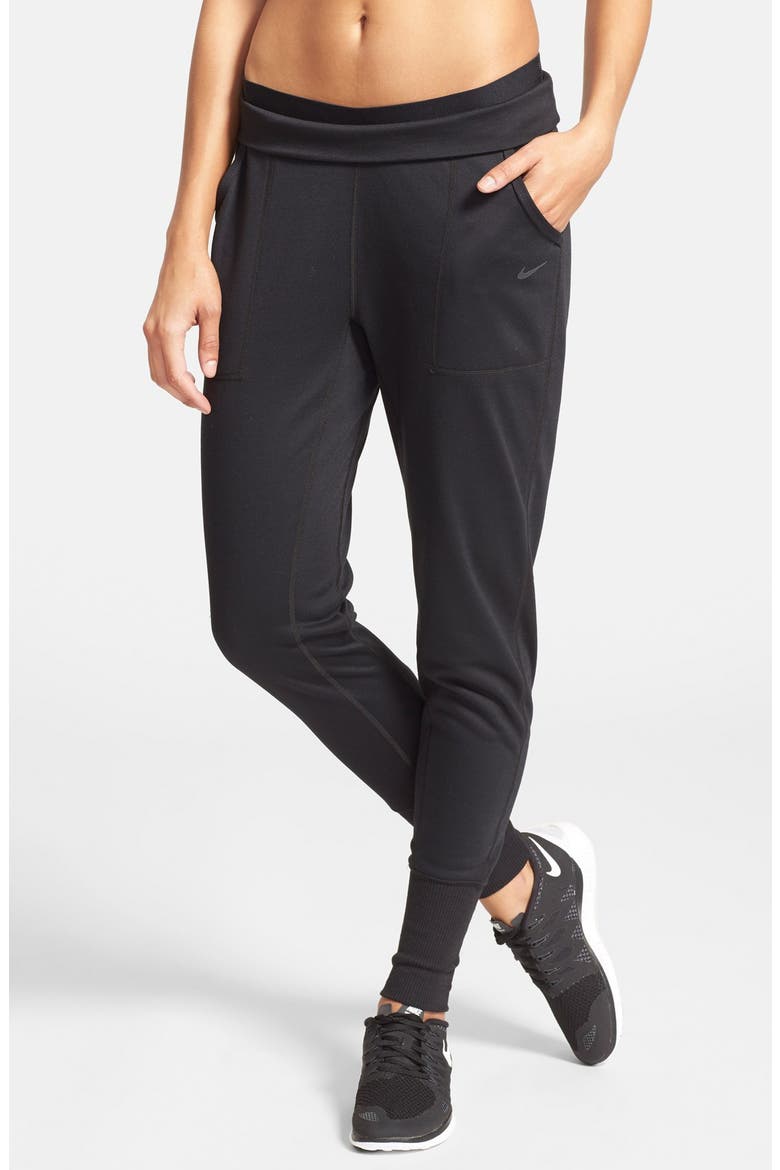 'Obsessed Fit' Pants, Main, color, BLACK HEATHER/ BLACK