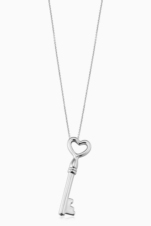 Key To My Heart Pendant Necklace in Sterling Silver