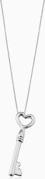 Oradina Key To My Heart Pendant Necklace in Sterling Silver
