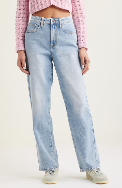 '90s High Waist Straight Leg Jeans