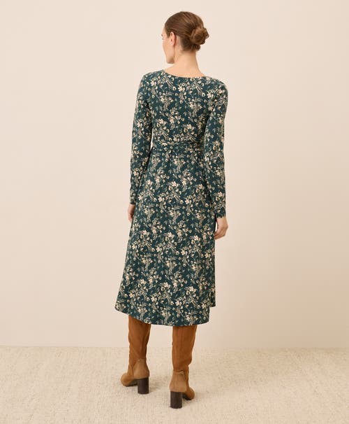 Pact Fit & Flare Wrap Dress In Multi