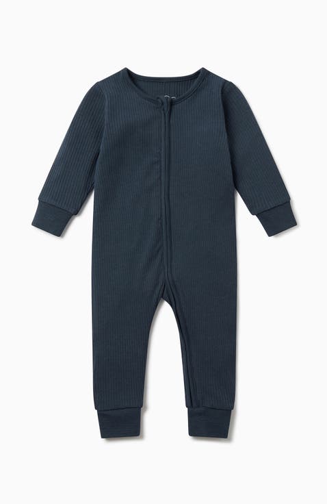 Ribbed Two Way Zip-Up Sleepsuit (Baby)