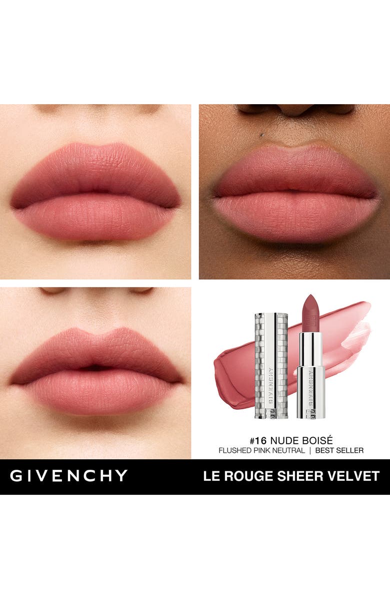 Givenchy Le Rouge Sheer Velvet Matte Lipstick, Alternate, color, 
