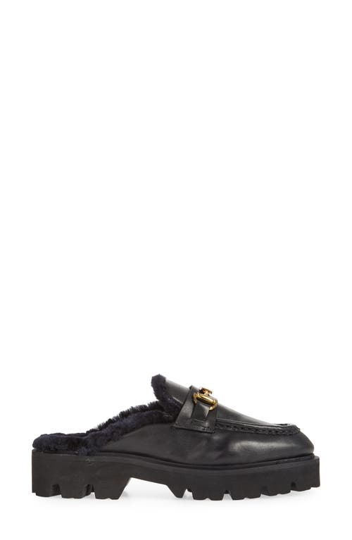 ROBERTO CAVALLI ROBERTO CAVALLI CORTINA FAUX FUR LUG LOAFER MULE