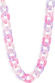 VIDAKUSH Passion Fruit Curb Chain Choker Necklace