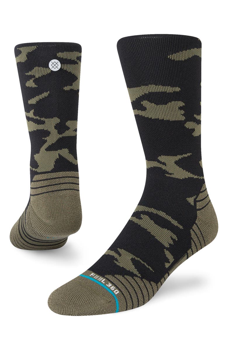 Stance Klickers Camo Performance Socks, Alternate, color, 