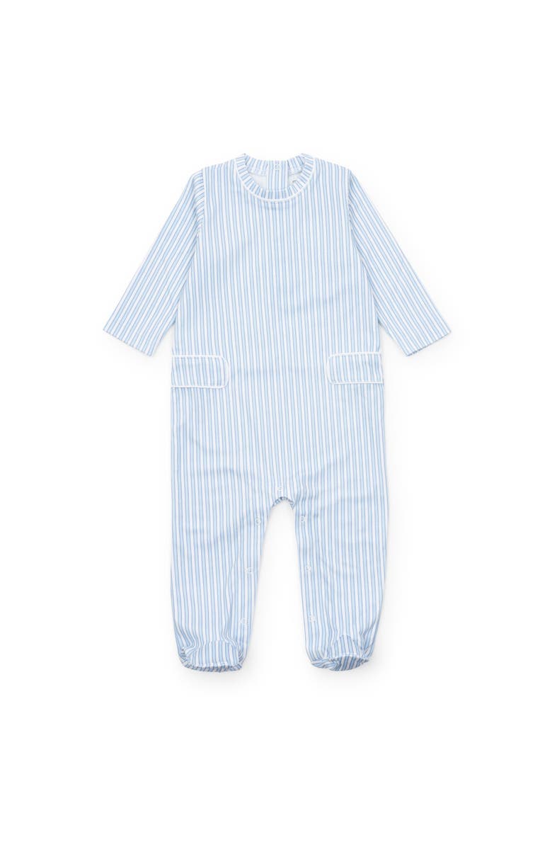 Lila and Hayes Preston Boys' Romper, Main, color, Classic Stripe