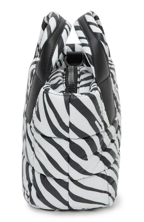 Veecollective Mini Porter Zebra Stripe Tote In Zebra