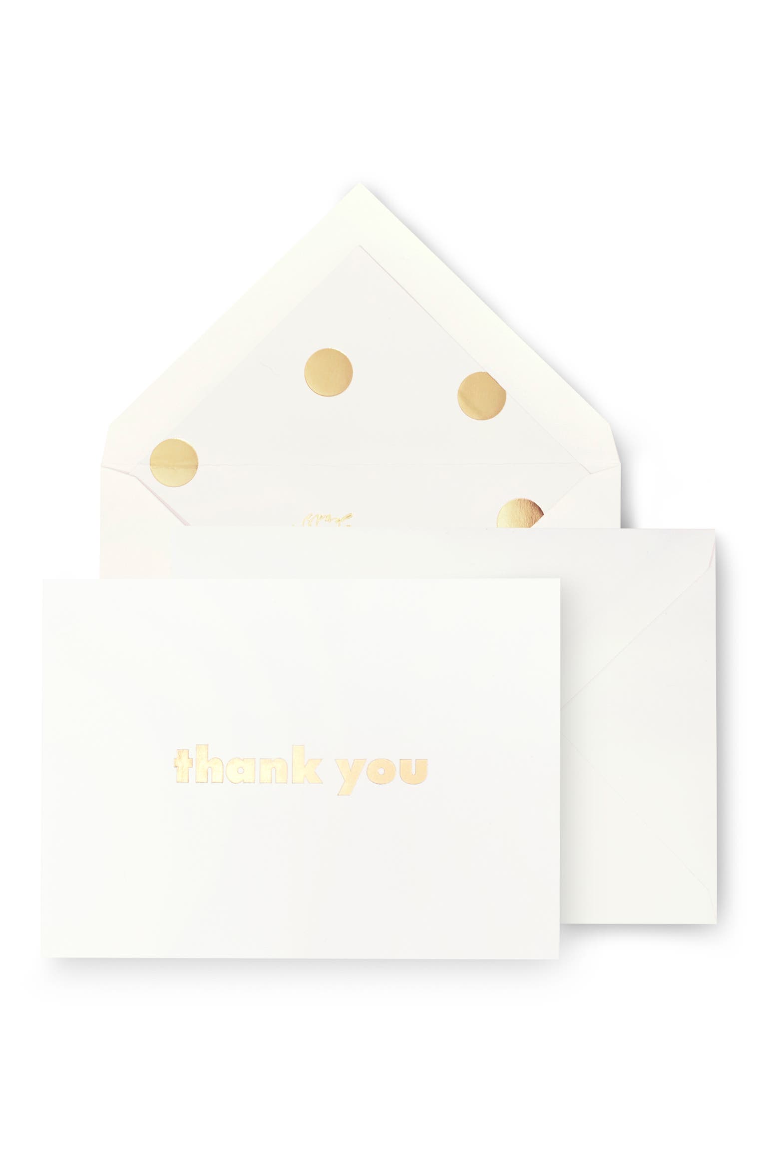 35 Lettering Gold Kate Spade New York set of 10 gold letter thank you cards | Nordstromrack