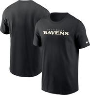 Nike Men's Nike Black Baltimore Ravens Primetime Wordmark Essential T-Shirt