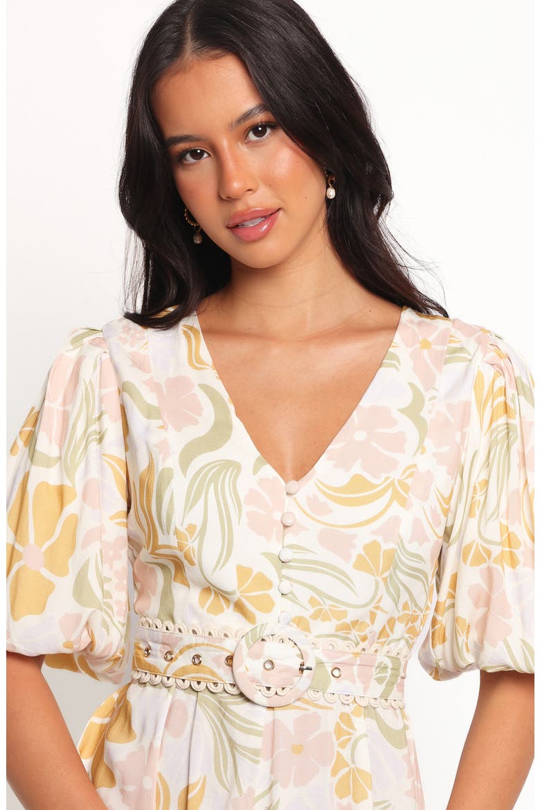 Reva Floral Print Maxi Dress, Alternate, color, ALILA