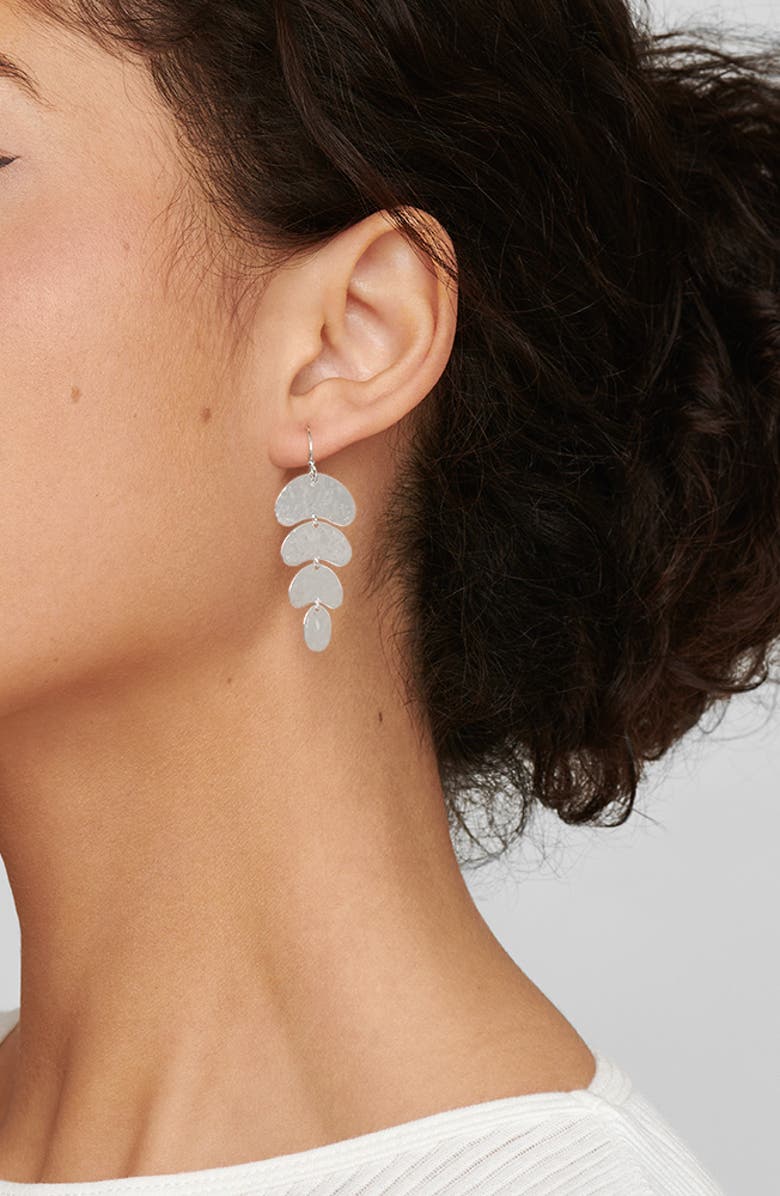 Ippolita Classico Crinkle Organic Shape 4-Tier Earrings, Alternate, color,