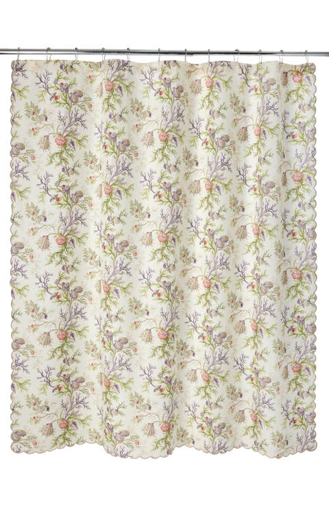 Del Tersoro Linen Shower Curtain