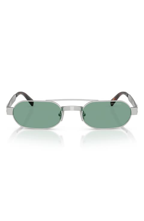 52mm Oval Sunglasses