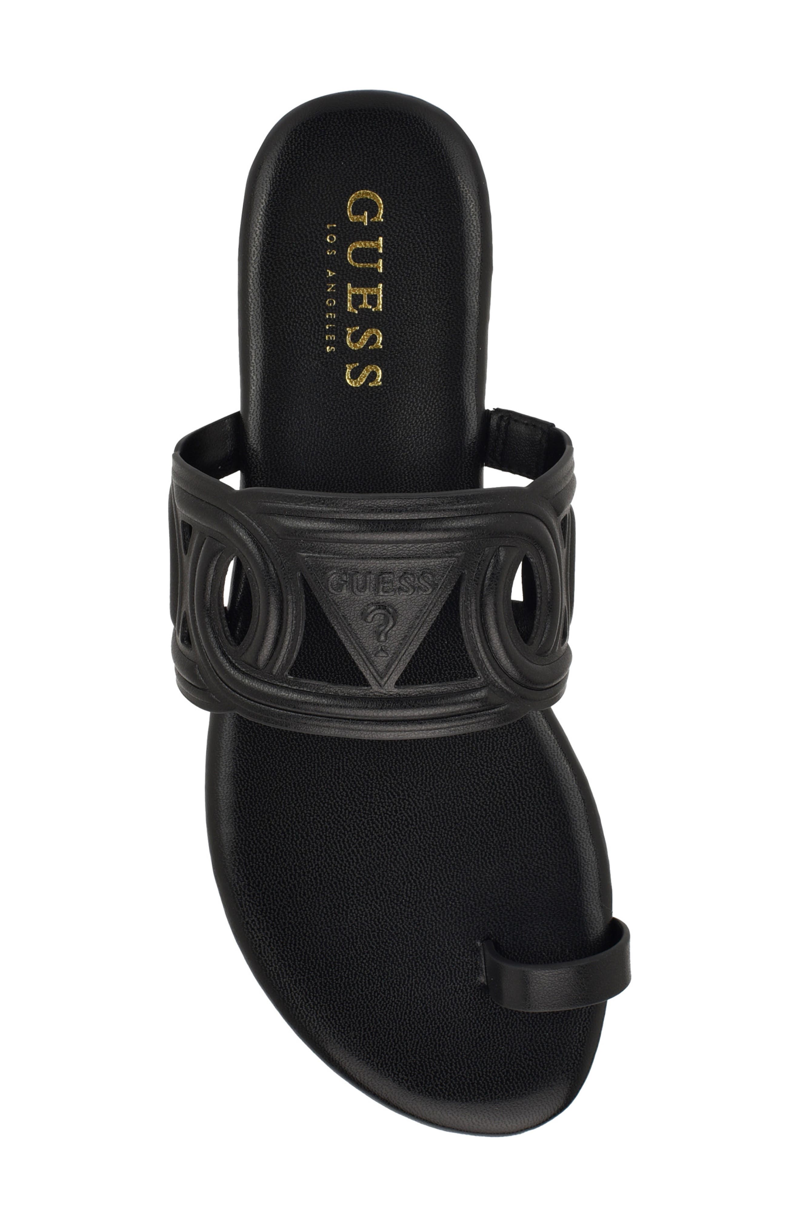Loons Slide Sandal, Alternate, color, BLACK