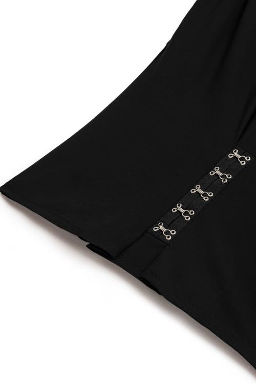 NOCTURNE NOCTURNE T-SHIRT WITH AGRAFFE ACCESSORY DETAIL
