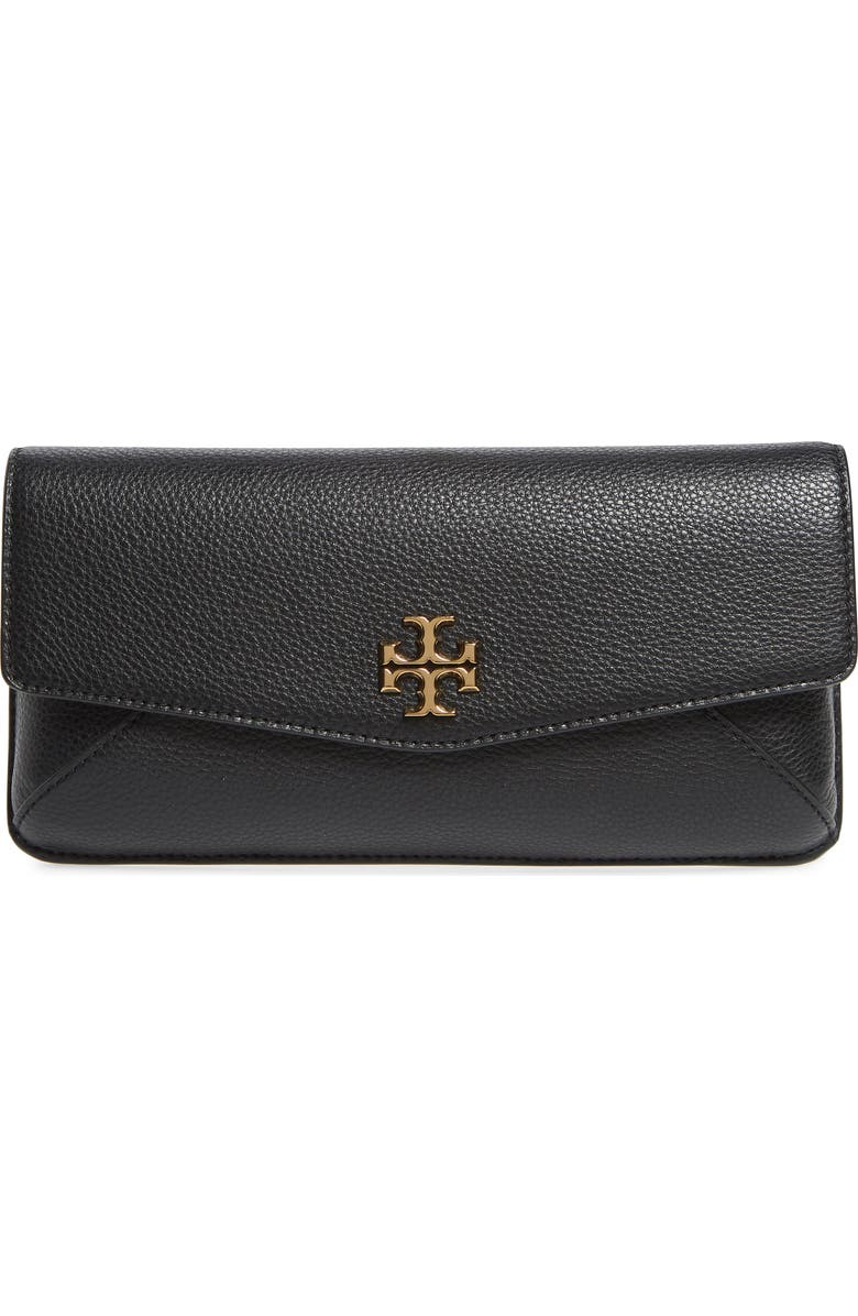 Tory Burch Kira Leather Clutch, Main, color,