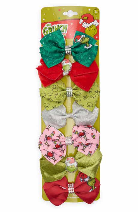 H.E.R. ACCESSORIES Kids' The Grinch 7-Piece Hair Bow Accessory Set