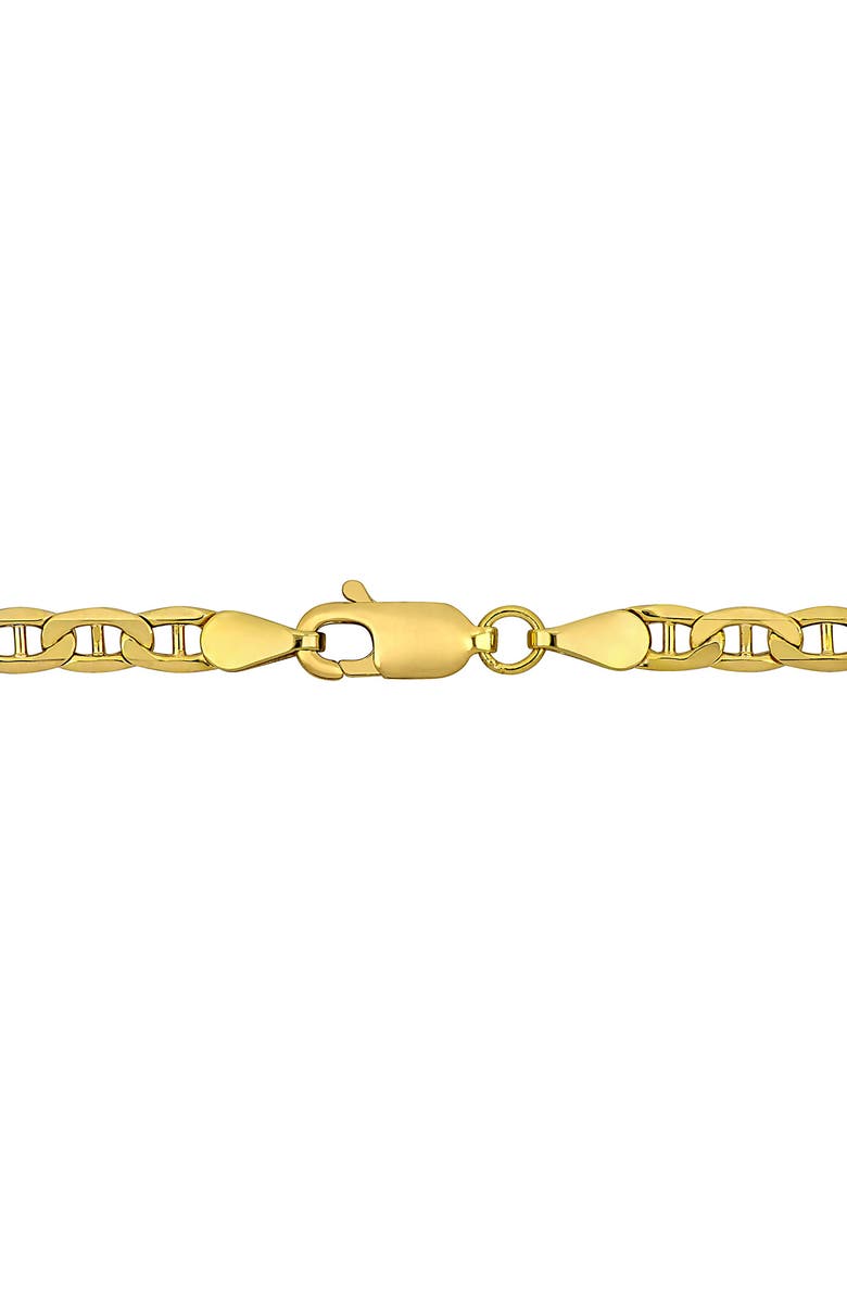 DELMAR 10K Yellow Gold Mariner Chain Anklet, Alternate, color, 
