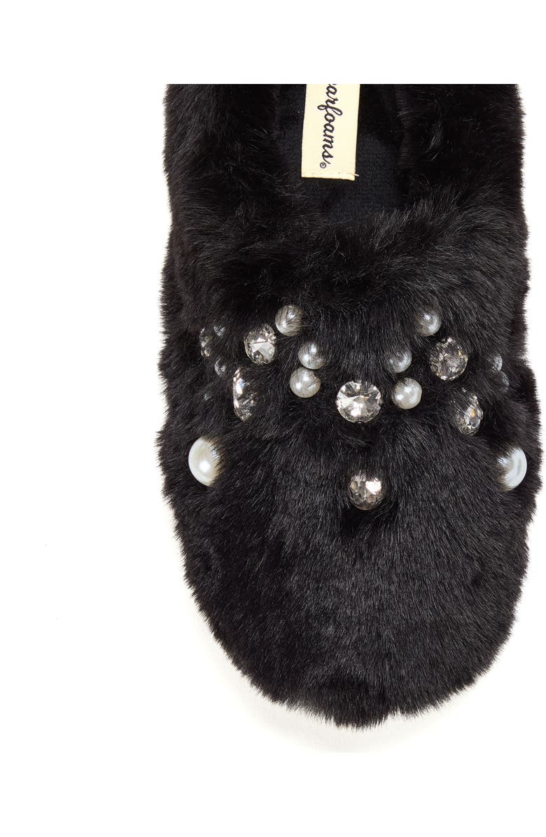 DEARFOAMS Annabelle Pile Clog with Embellishment, Alternate, color, Black