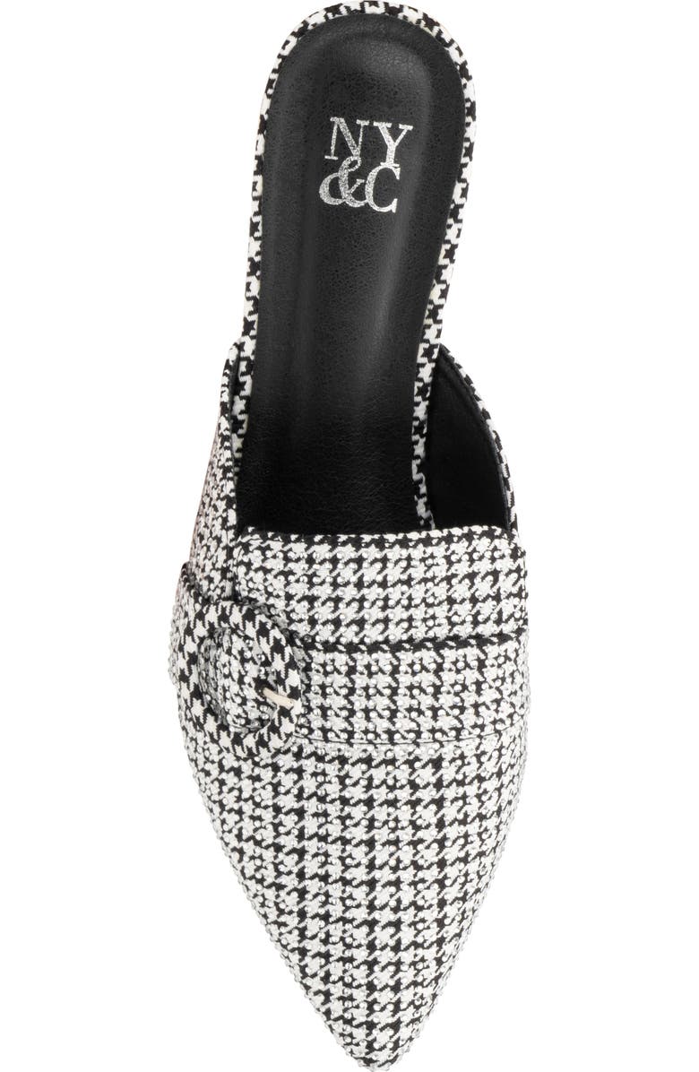 NEW YORK AND COMPANY Olga Houndstooth Mule, Alternate, color,