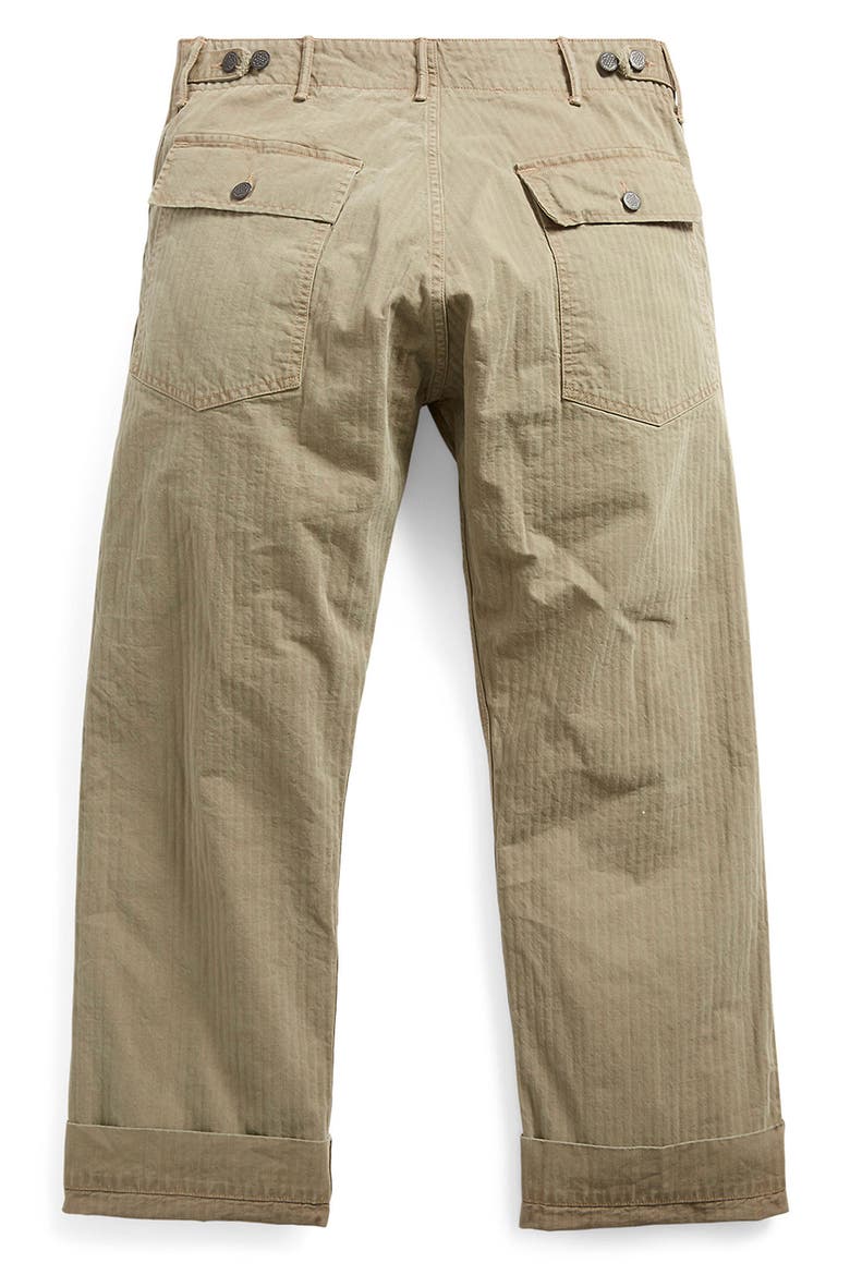 RRL Cotton Herringbone Utility Pants, Alternate, color, BREWSTER GREEN