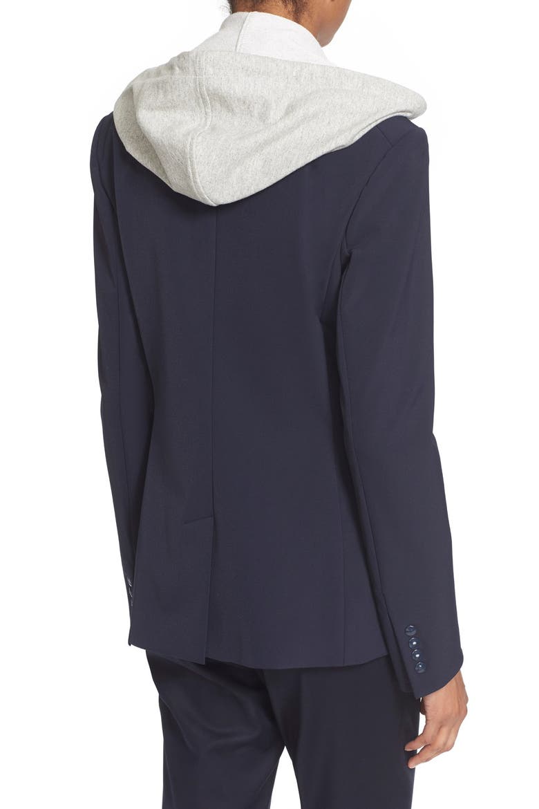 Scuba Jacket with Removable Hooded Dickey, Alternate, color, NAVY