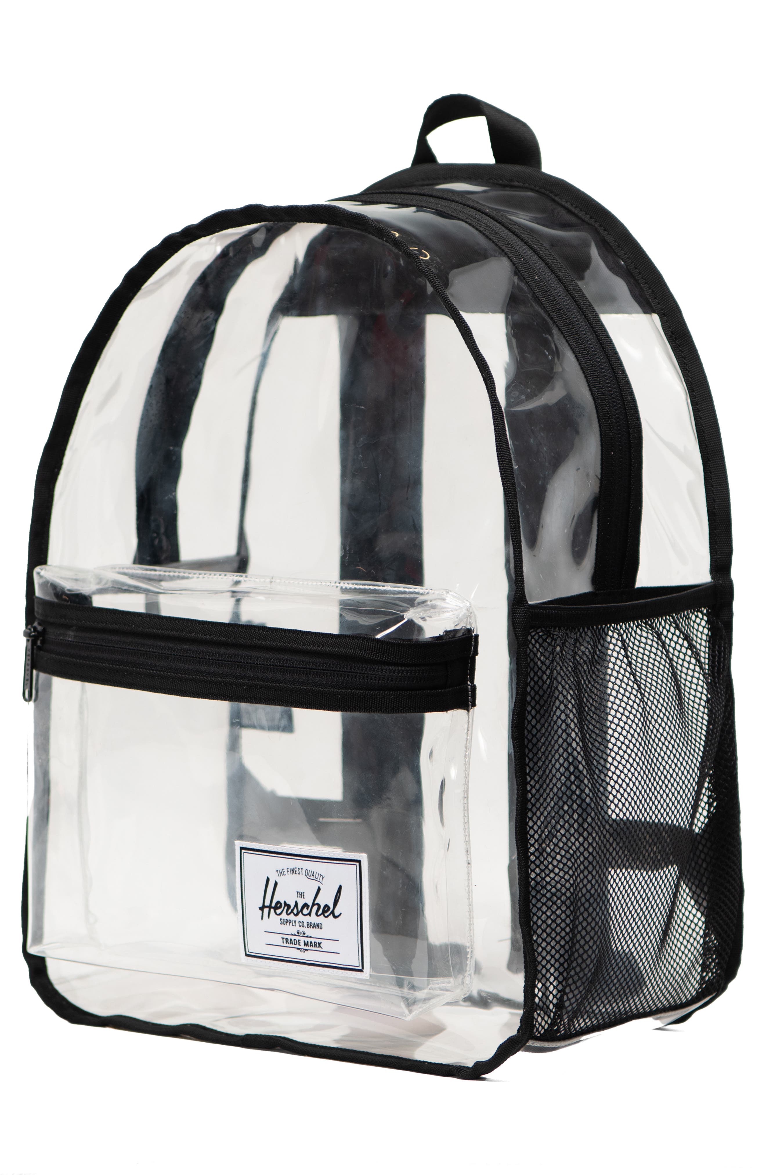 Herschel Supply Co. Classic 20-Liter Transparent Backpack, Alternate, color, Clear/Black