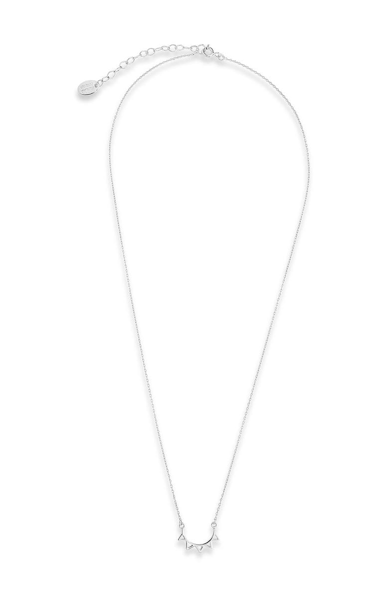 Sterling Forever Sterling Silver Open Spike Pendant, Alternate, color, 