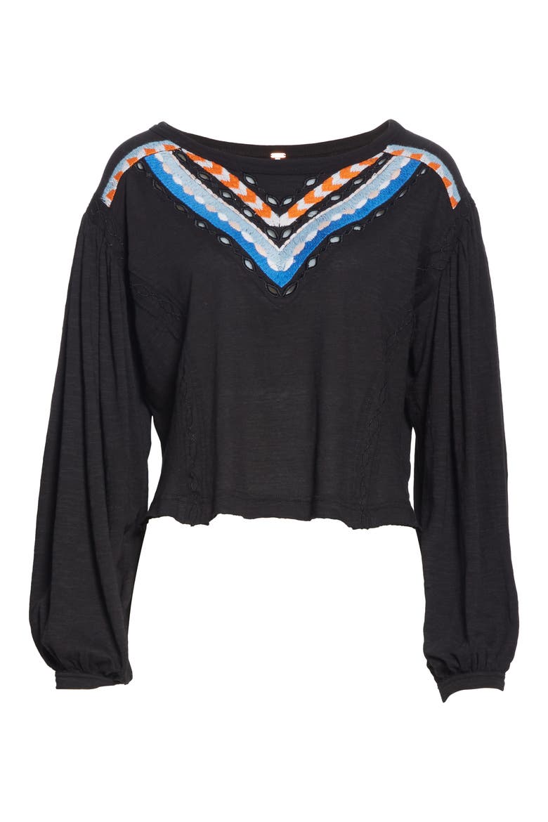 Hand Me Down Top, Alternate, color, BLACK
