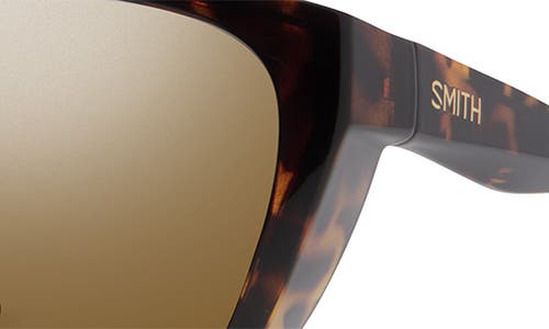 Smith Shoal 58mm Chromapop Polarized Wraparound Sunglasses In Tortoise/brown