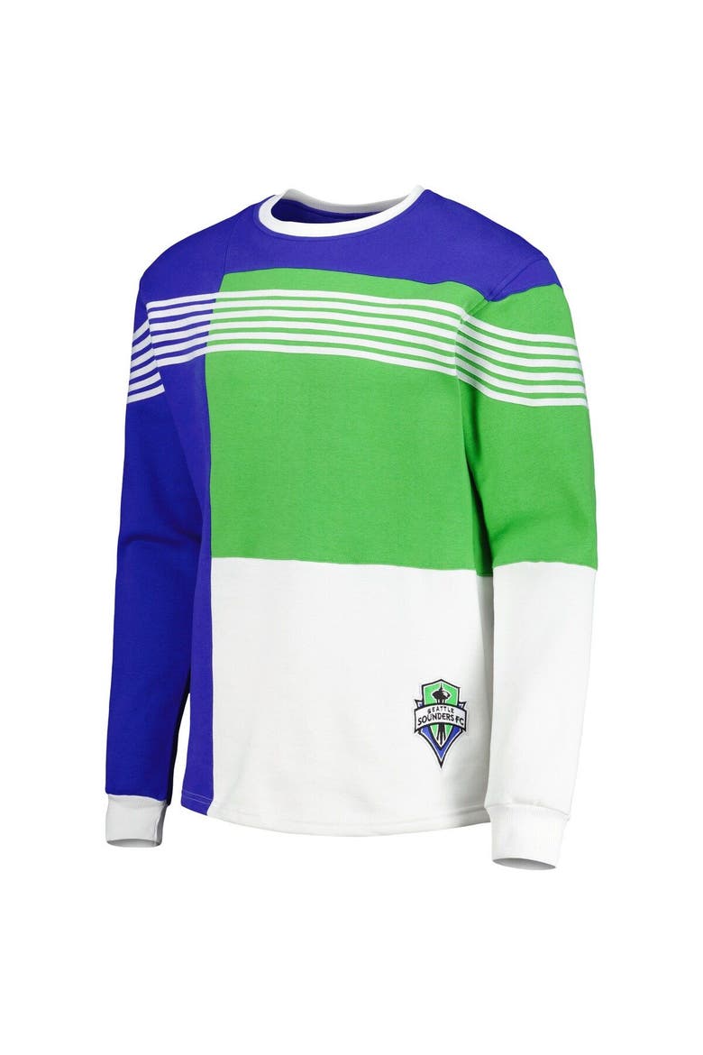 Men's Blue Seattle Sounders FC Logo Pullover Sweatshirt, Alternate, color, Blue
