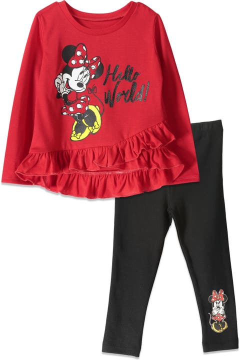 Minnie Mouse Glitter 2-Piece Tee and Leggings Set