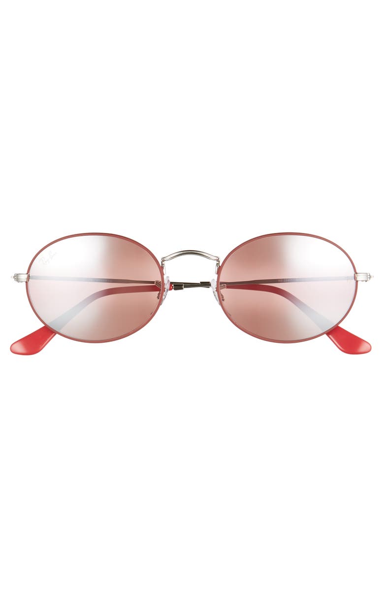 Ray-Ban 54mm Polarized Oval Sunglasses, Alternate, color, 
