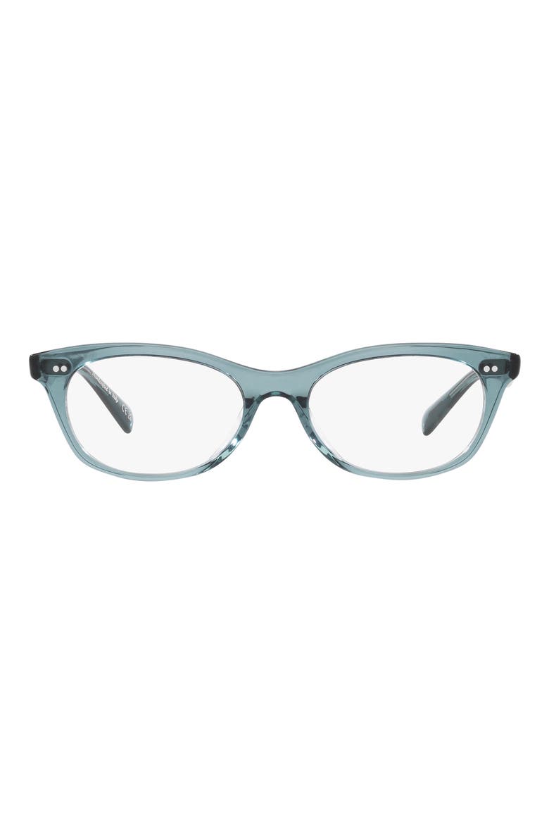 Dezerai 51mm Oval Optical Glasses, Main, color, DARK BLUE