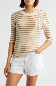 FRAME The Marina Elbow Sleeve Sweater