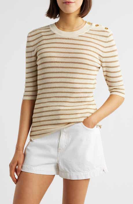 FRAME The Marina Elbow Sleeve Sweater