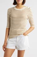 FRAME The Marina Elbow Sleeve Sweater