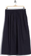 MAX STUDIO Cotton Poplin Pull-On Skirt